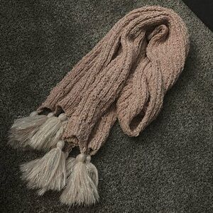 Pink Sparkly Winter Scarf